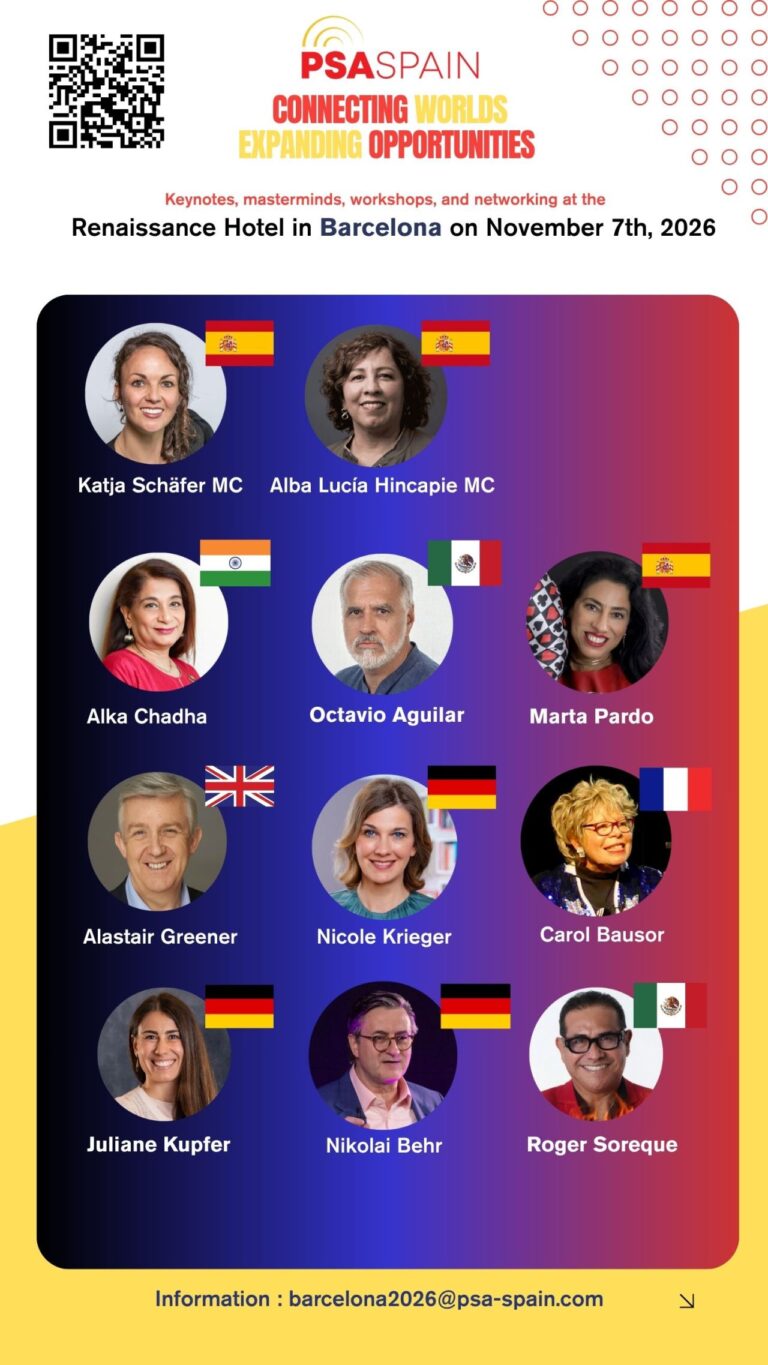 Cartel de speakers de PSA Spain Convention 2026 en Barcelona