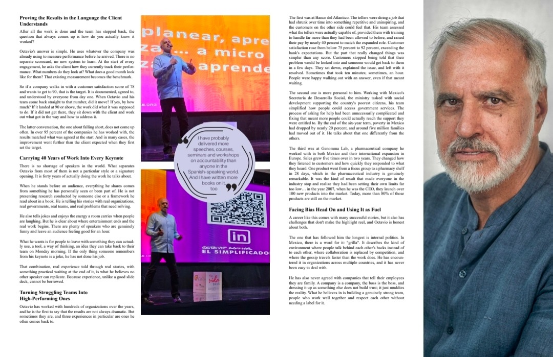 Reportaje «Redefining Organizational Excellence Through the Power of Simplicity», página 4 de 5